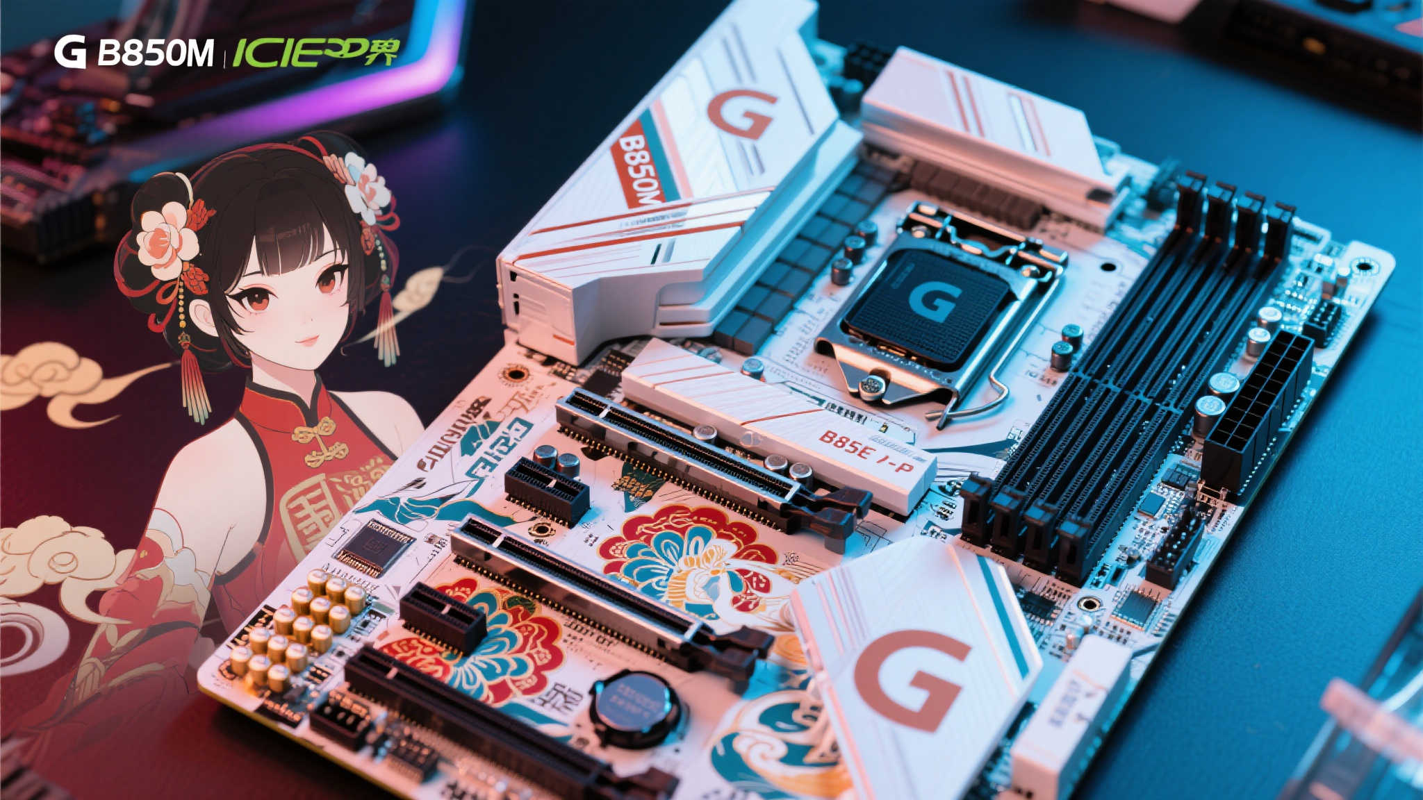中华元素融合科技魅力！技嘉雕妹B850M ICE-P评测